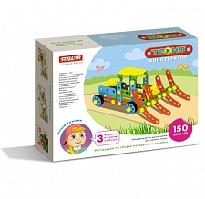 02036 КОНСТРУКТОР "ТЕХНО" "КОМБАЙН" (150ДЕТ) (УП16) (МГ)