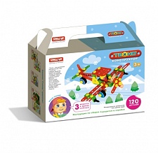 02028 КОНСТРУКТОР "ТЕХНО" "САМОЛЕТ" (120ДЕТ) (УП14) (МГ)